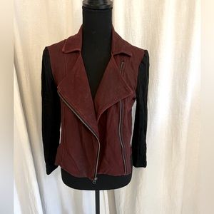 Krisa Moto Cropped Blazer Jacket